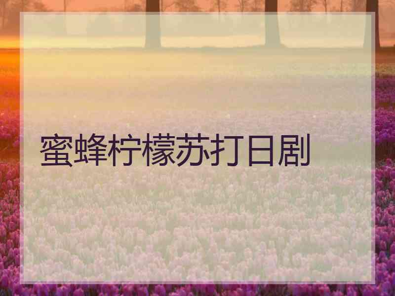 蜜蜂柠檬苏打日剧