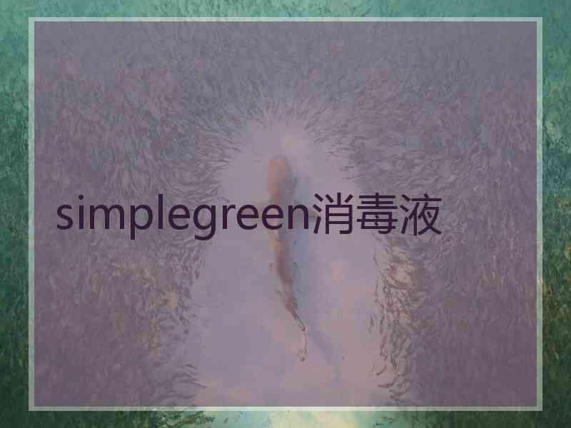 simplegreen消毒液