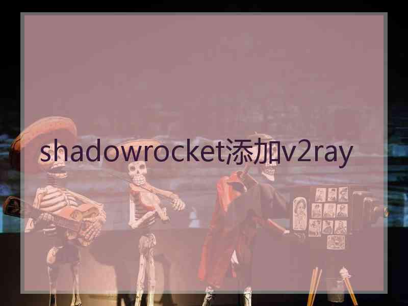 shadowrocket添加v2ray