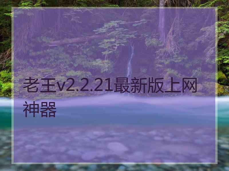 老王v2.2.21最新版上网神器