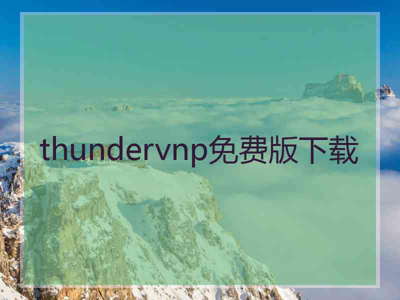 thundervnp免费版下载