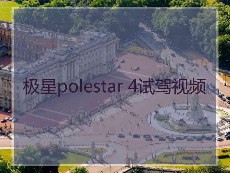 极星polestar 4试驾视频