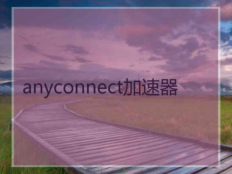 anyconnect加速器