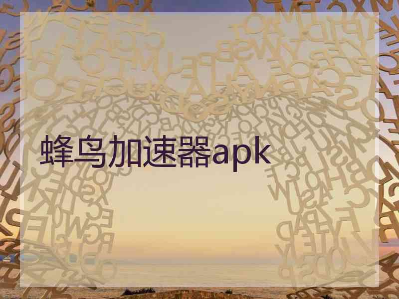 蜂鸟加速器apk