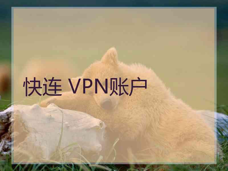 快连 VPN账户