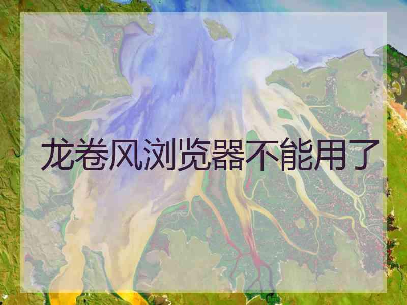 龙卷风浏览器不能用了