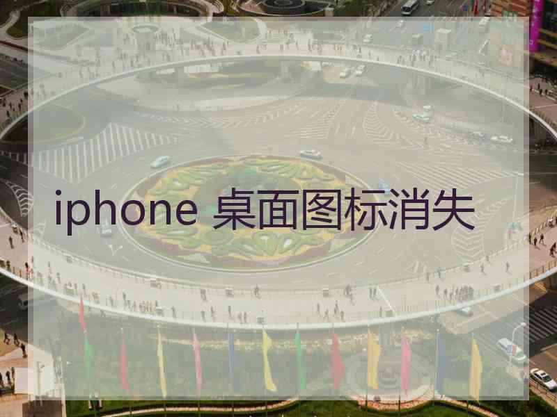 iphone 桌面图标消失