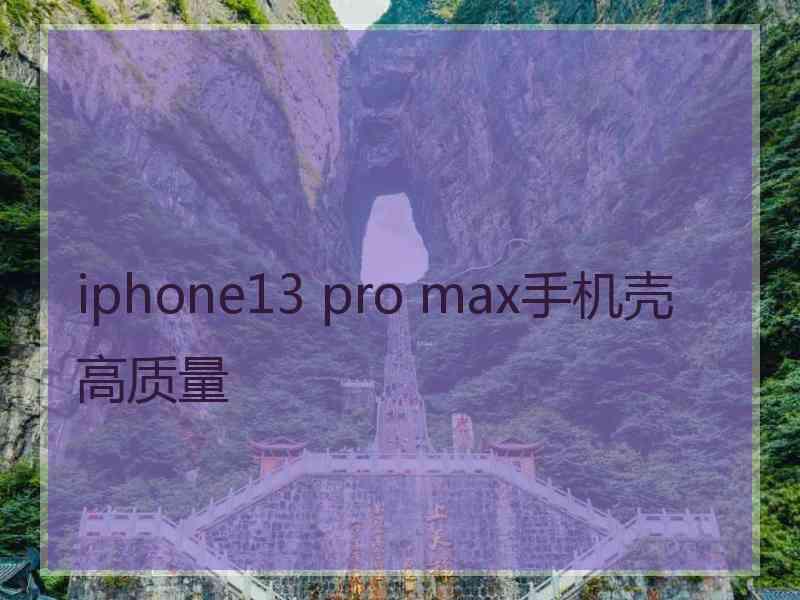 iphone13 pro max手机壳高质量