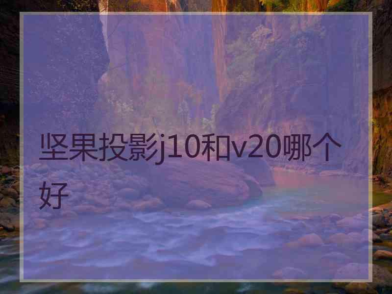 坚果投影j10和v20哪个好