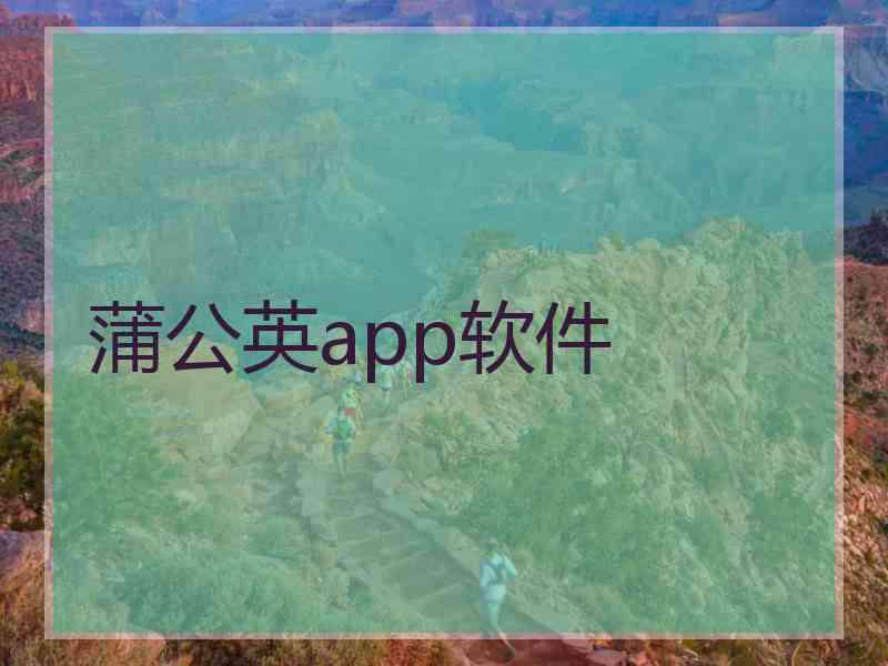 蒲公英app软件