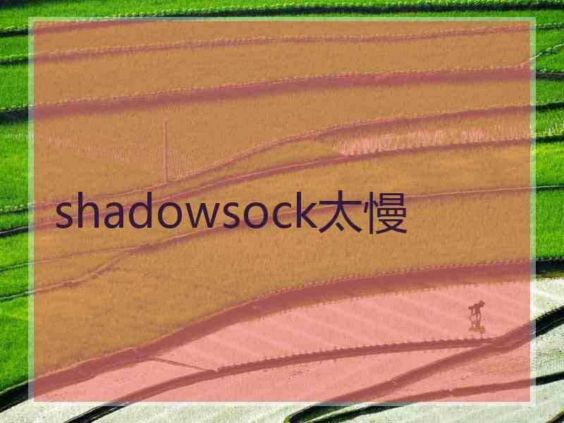 shadowsock太慢