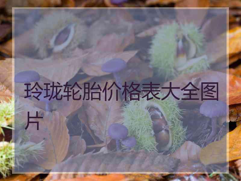 玲珑轮胎价格表大全图片