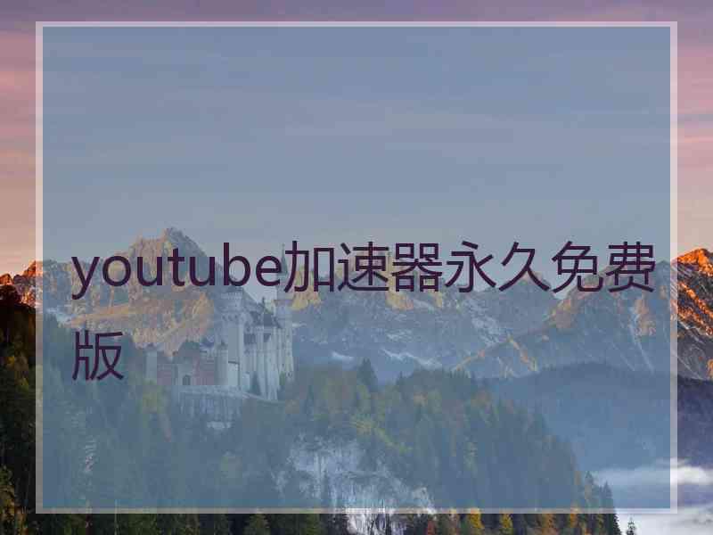 youtube加速器永久免费版