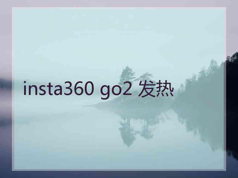 insta360 go2 发热