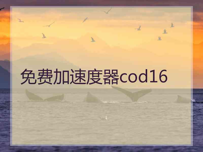 免费加速度器cod16