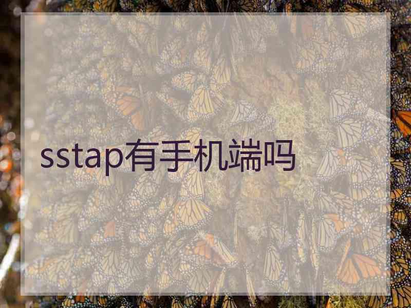 sstap有手机端吗