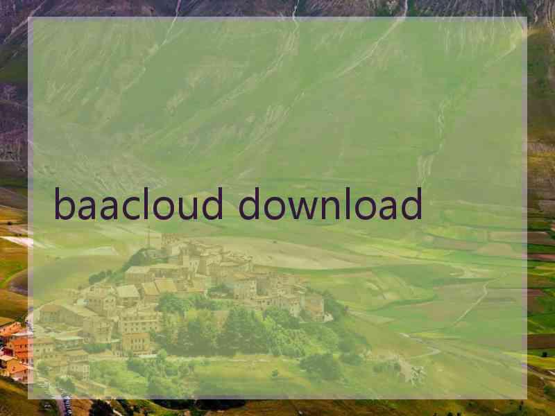 baacloud download