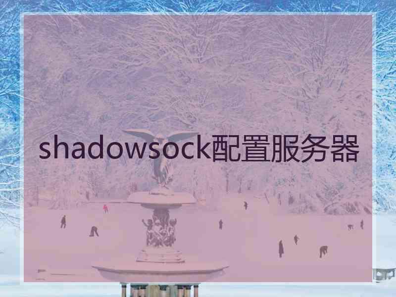 shadowsock配置服务器