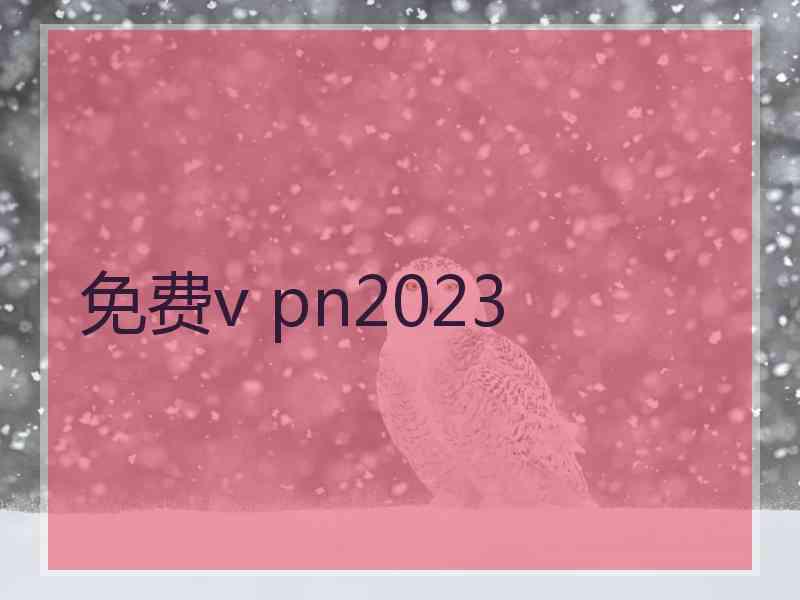 免费v pn2023