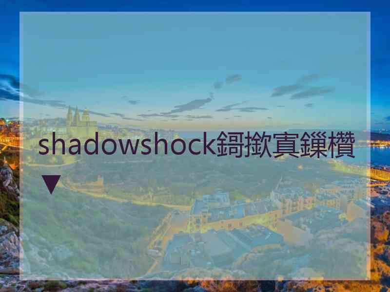 shadowshock鎶撳寘鏁欑▼