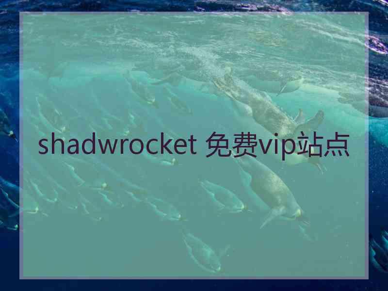 shadwrocket 免费vip站点