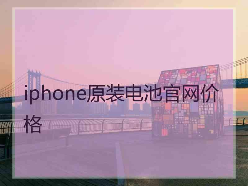 iphone原装电池官网价格