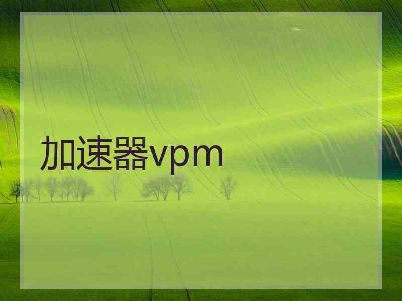 加速器vpm