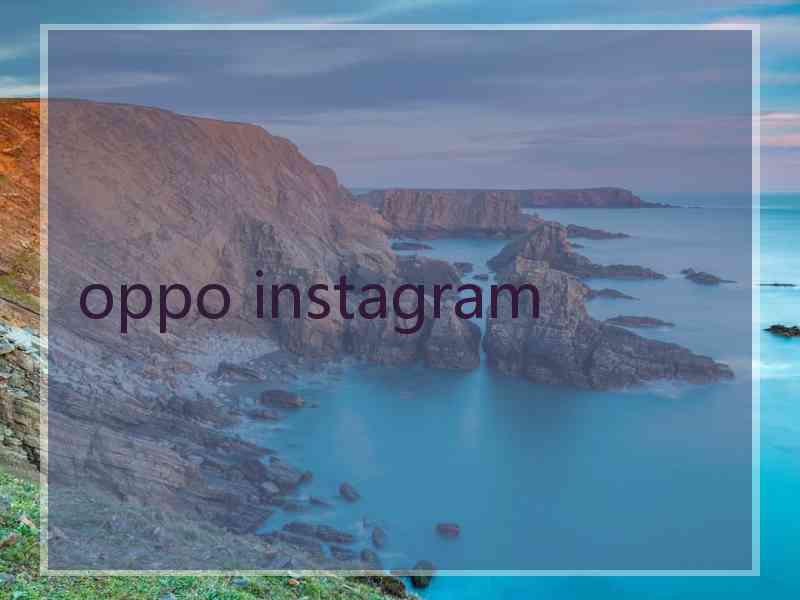 oppo instagram