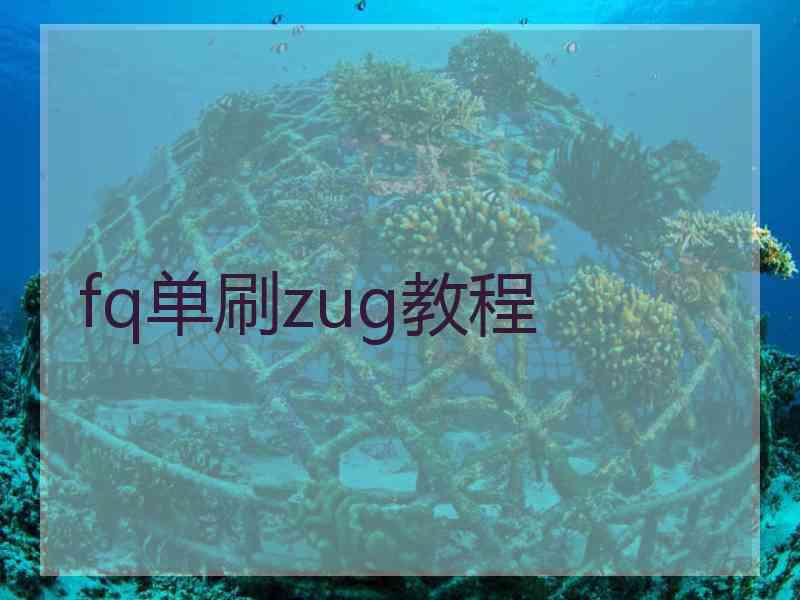 fq单刷zug教程