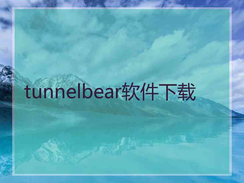 tunnelbear软件下载