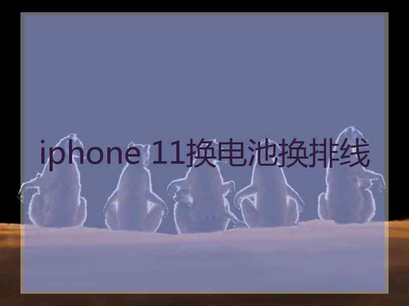 iphone 11换电池换排线