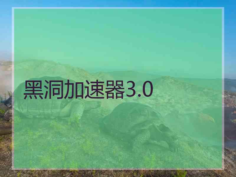 黑洞加速器3.0