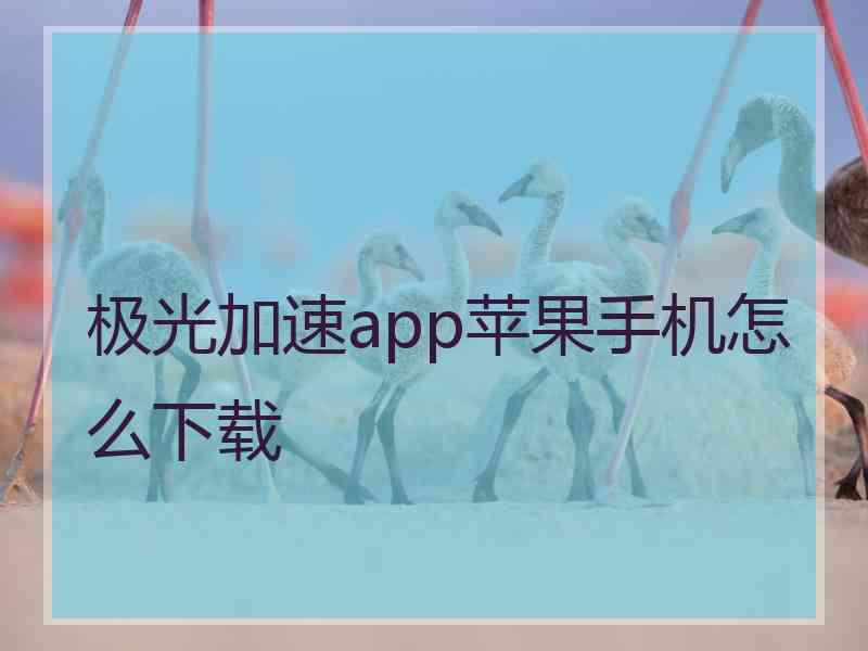 极光加速app苹果手机怎么下载