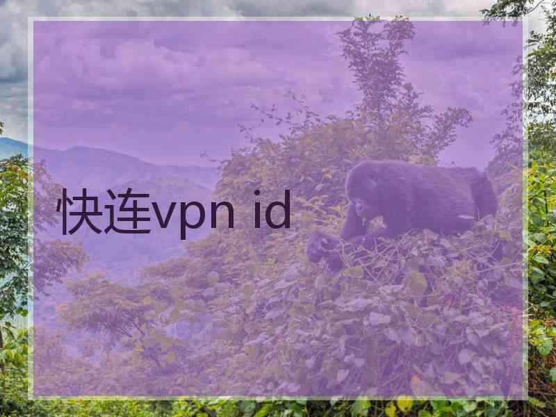 快连vpn id