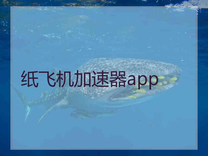 纸飞机加速器app