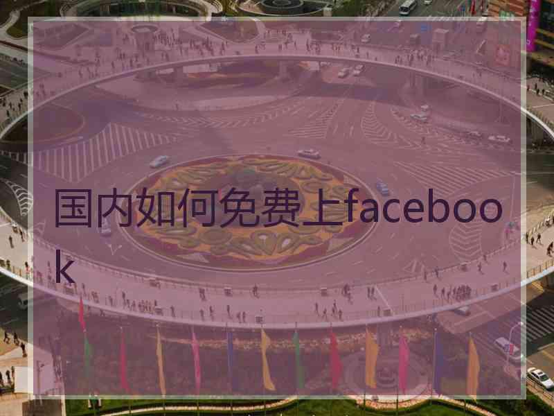 国内如何免费上facebook