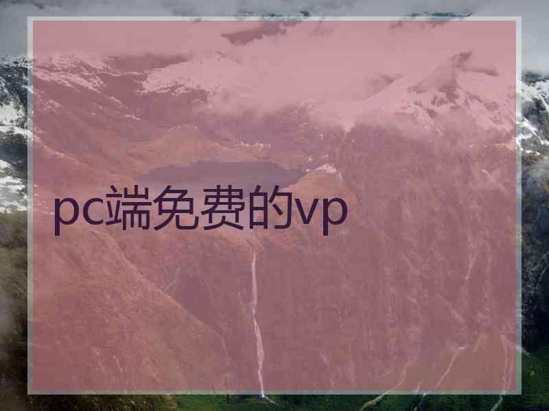 pc端免费的vp