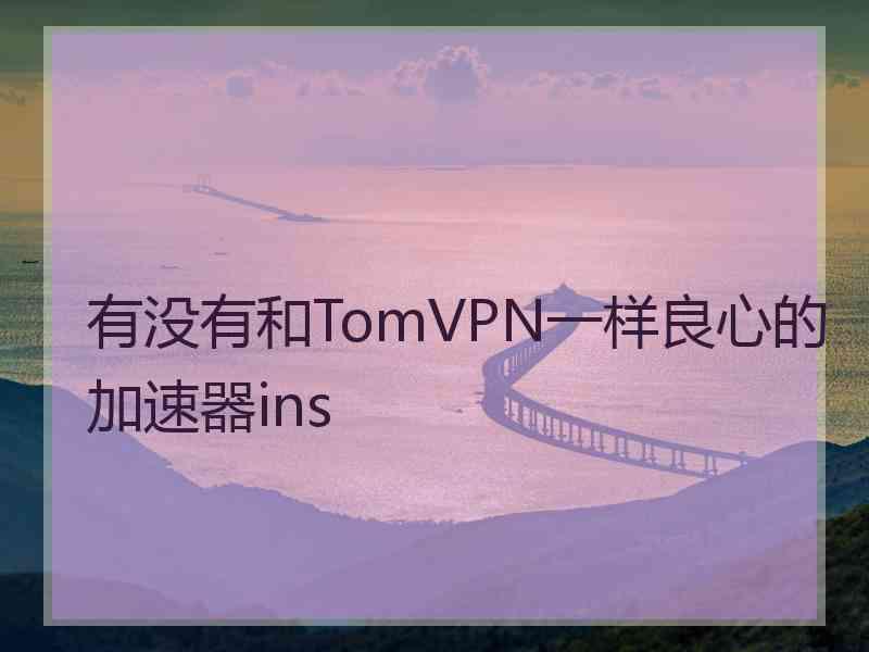 有没有和TomVPN一样良心的加速器ins