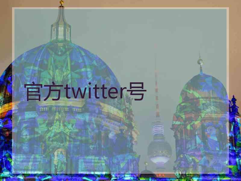 官方twitter号