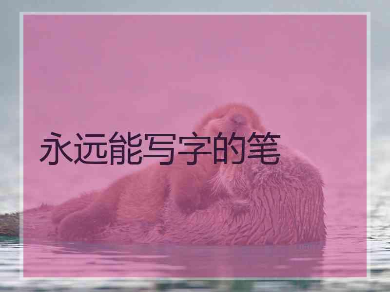 永远能写字的笔