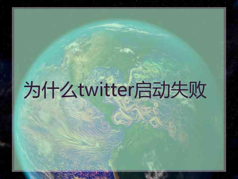 为什么twitter启动失败