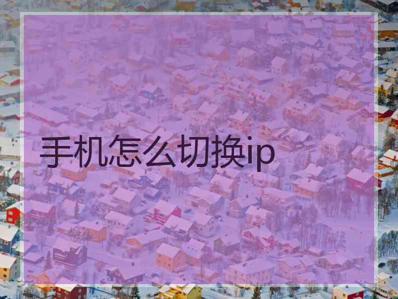 手机怎么切换ip