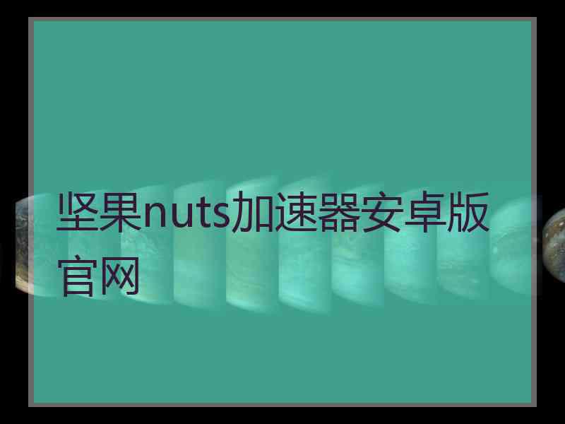 坚果nuts加速器安卓版官网