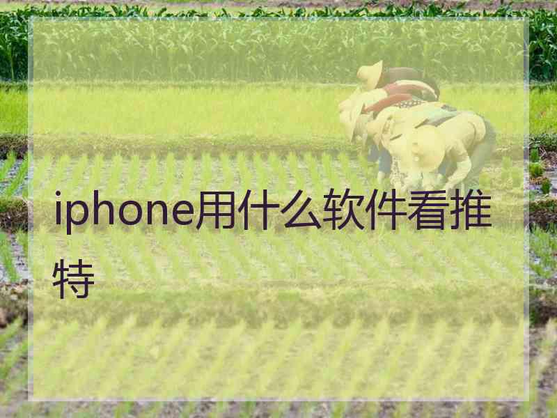 iphone用什么软件看推特